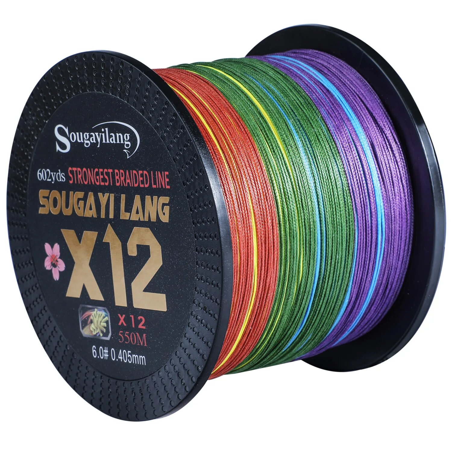 Плетеная рыболовная леска Sougayilang, 12 нитей, 150/350/550 м, толщина и цвет в ассортименте