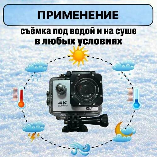 Изображение SPORTS CAM Экшн-камера Экшн-камера, черно-серый