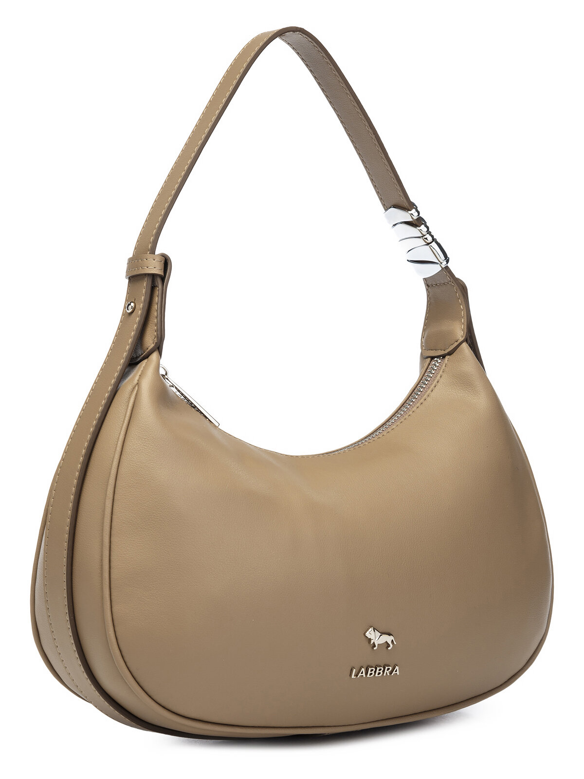 Сумка LABBRA, фактура тиснение, коричневый, бежевый — фото 1