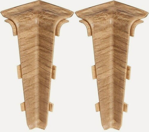 Изображение товара Угол для плинтуса Arbiton Indo, внутренний, цвет 10 Дуб Бурбон, 2шт.