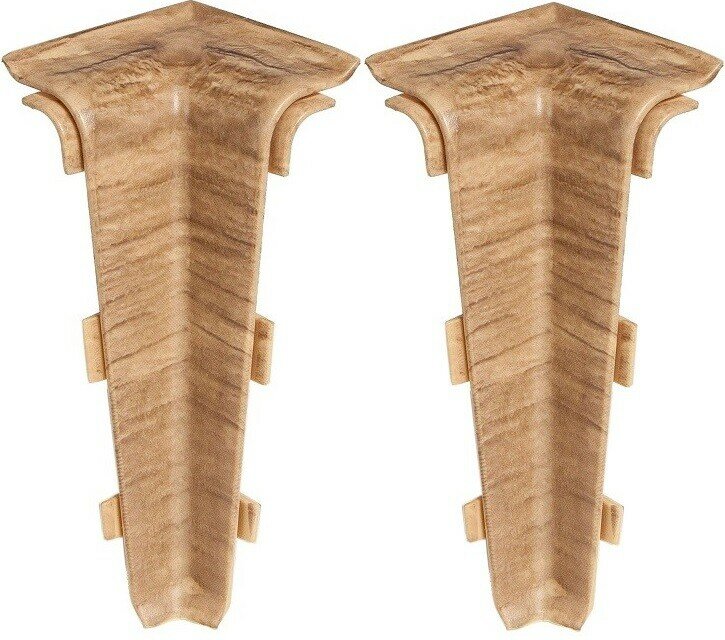 Угол для плинтуса Arbiton Indo, внутренний, цвет 10 Дуб Бурбон, 2шт.