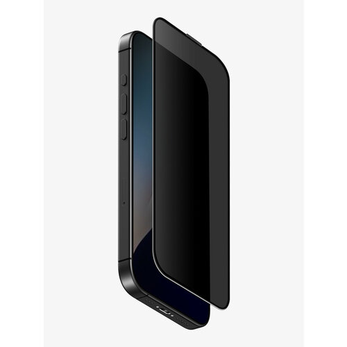 Uniq стекло для iPhone 16 Pro Max OPTIX Privacy +Dust Filter Clear/Black (+installer) бесцветный
