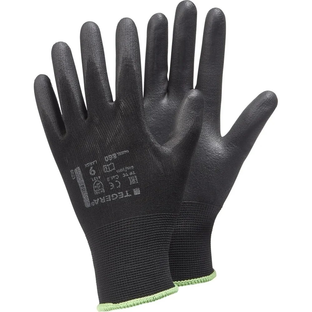 TEGERA Перчатки 860 для точных работ из нейлона  покрытие полиуретан  водо  и маслоотталкивающая тыльная сторона  размер 7 860 7