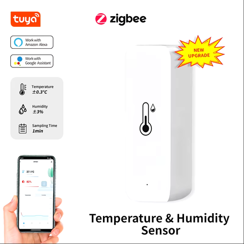 Датчик температуры и влажности Zigbee 988₽
