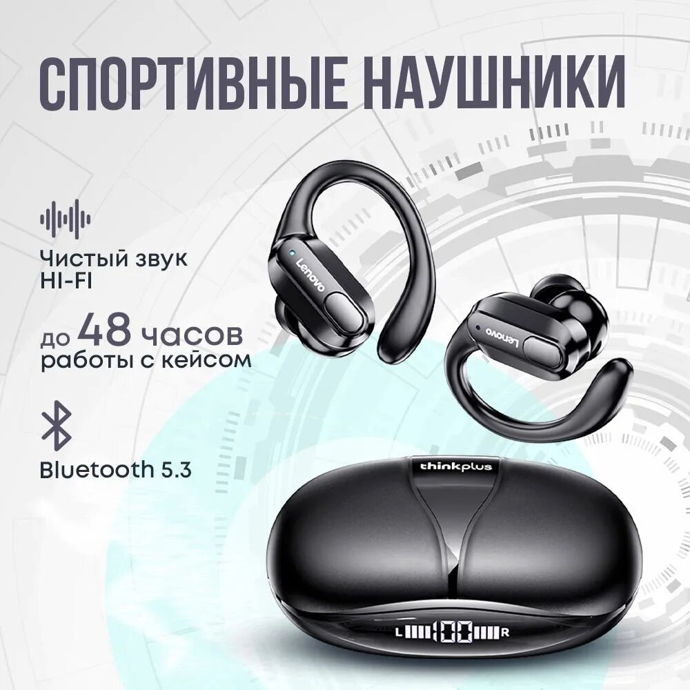 Наушники беспроводные для телефона спортивные с микрофоном для андроид, айфон/Блютуз гарнитура