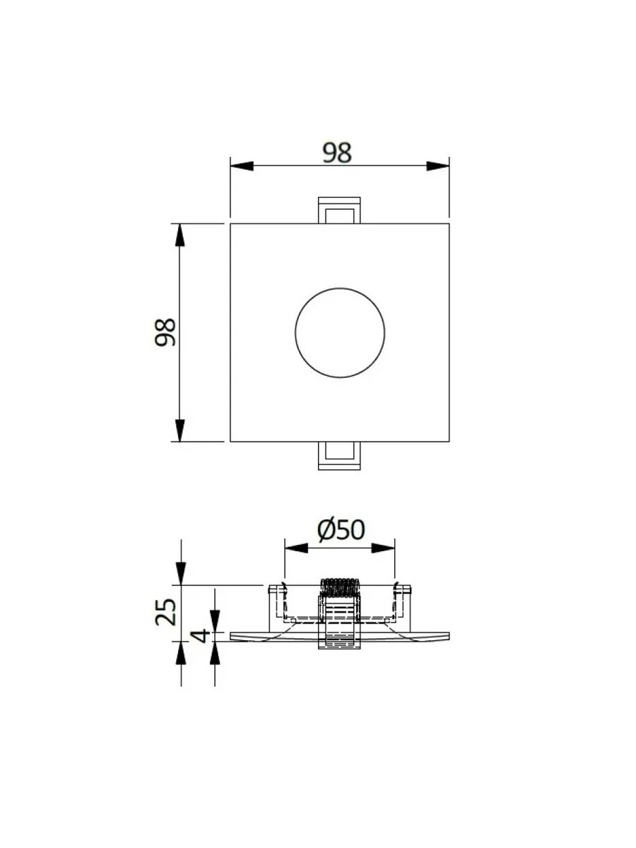 Встраиваемый светильник — фото 1