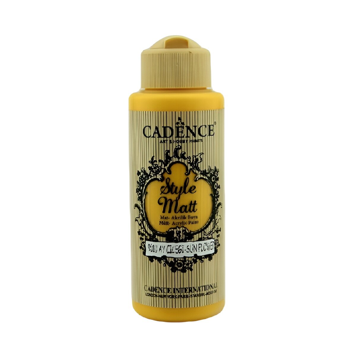 Акриловая краска Cadence Style Matt Acrylic Paint, 120 ml. Sun Flower-S9010