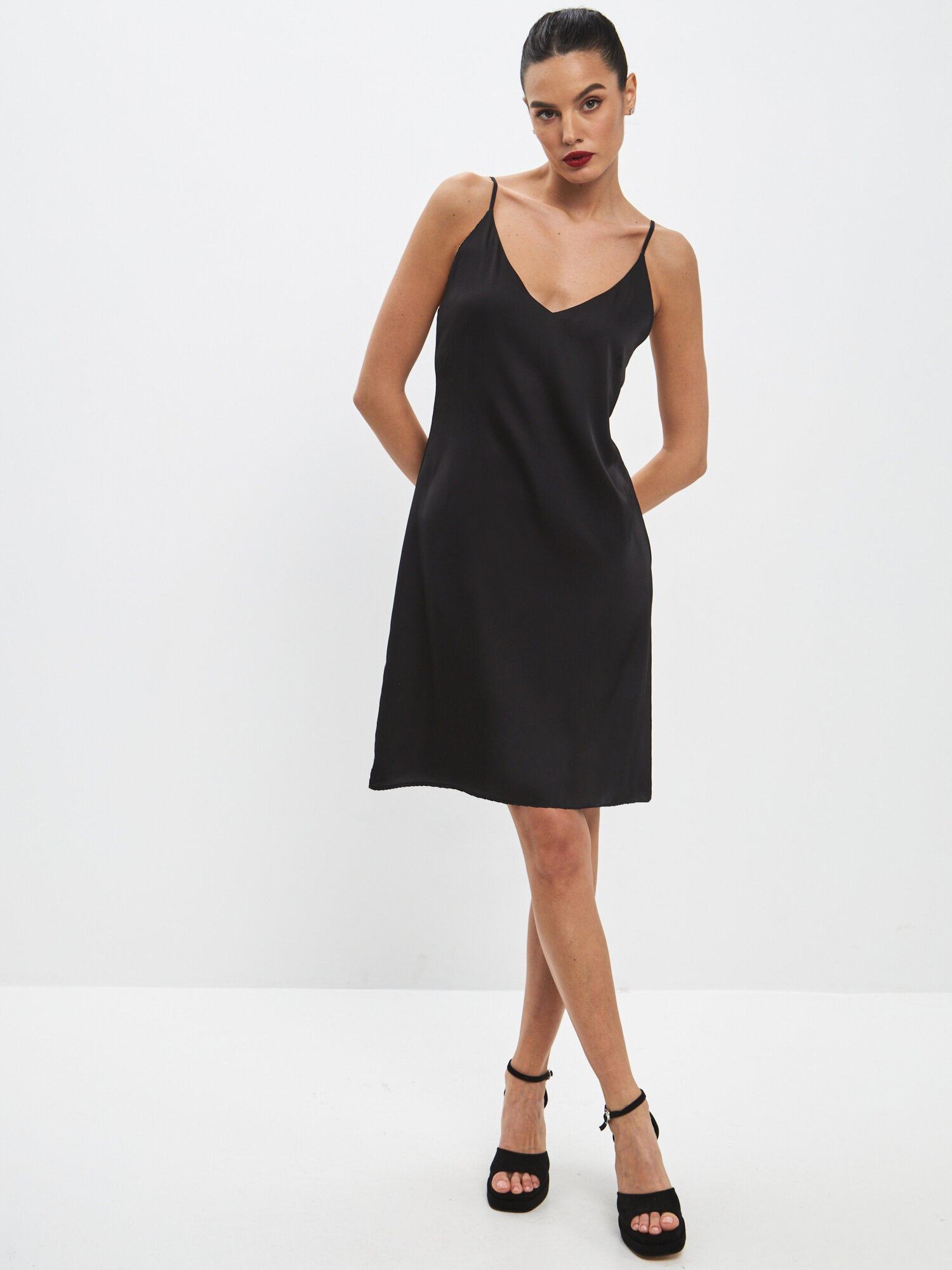 Платье шелковое двойное Monika мини