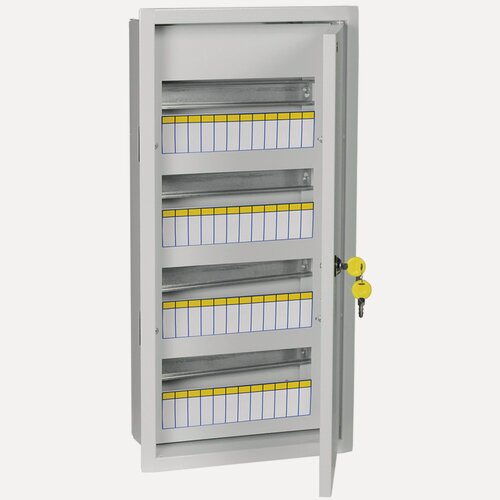 Изображение товара Щит распределительный IEK Titan 3 ЩРв-48, металлический корпус, 4 ряда, 12 модулей, IP31, 310x620x120 мм