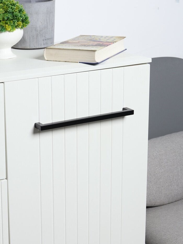 Ручка-скоба CAPPIO SQUARE RSC008 нержавеющая сталь м/о 256 мм цвет черный