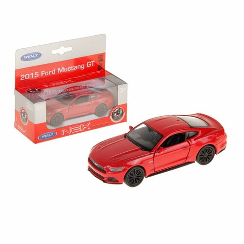 Игрушка Welly, модель машины 1:24 2015 FORD MUSTANG GT классическая модель автомобиля ford mustang 1 32 из сплава детские украшения для игрушечного автомобиля модель автомобиля с открывающей дверью