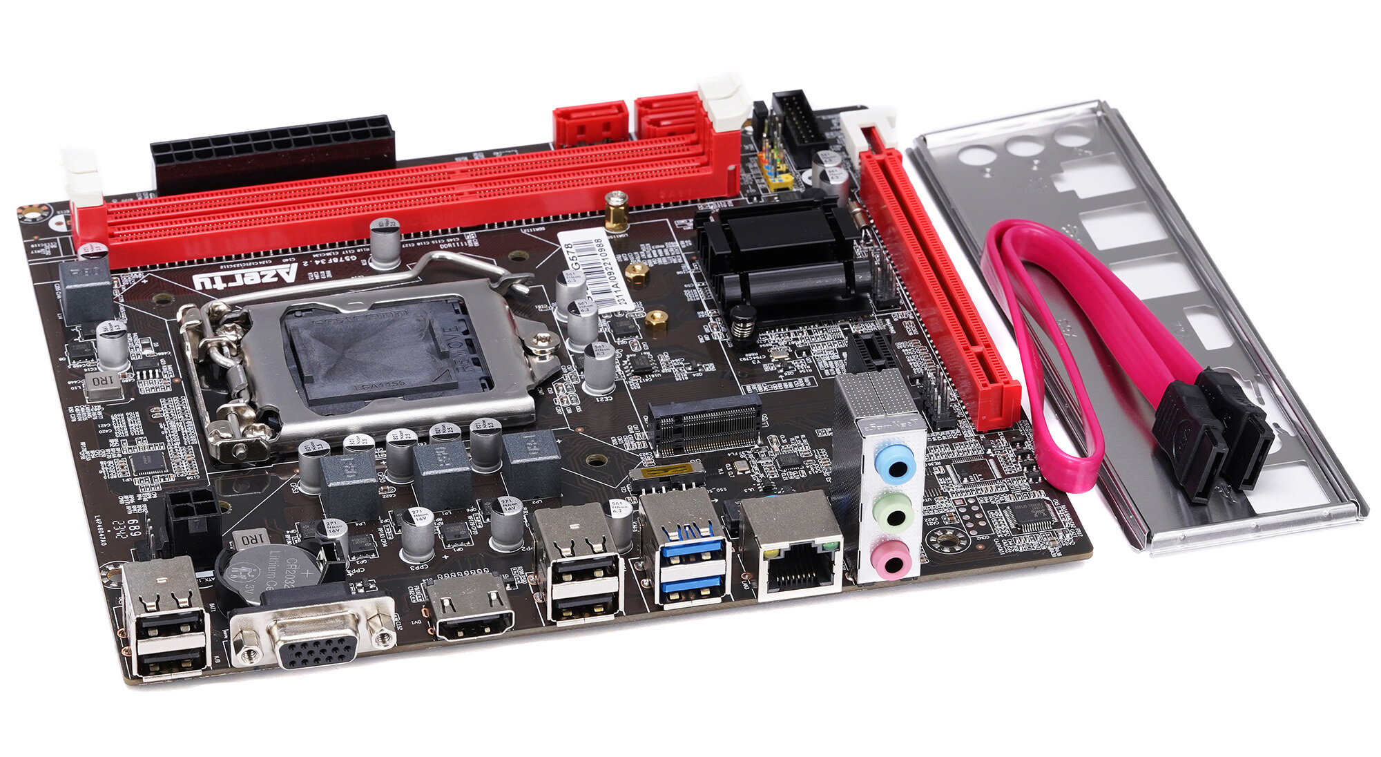 Материнская плата Azerty MB-B75-F Socket LGA1155 Mini-DTX Intel B75 Express (OEM)