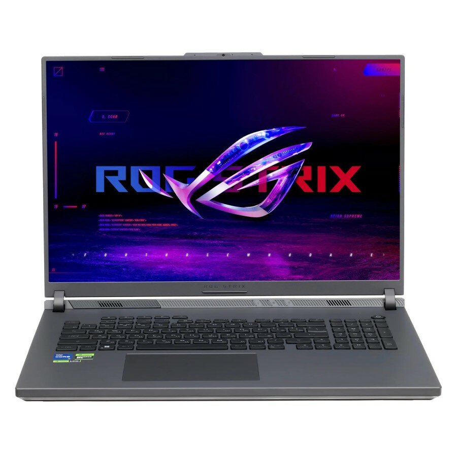 Ноутбук ASUS ROG Strix G18 G814JI-N6083 Intel Core i7 13650HX 2600MHz/18"/2560x1600/16GB/1024GB SSD/NVIDIA GeForce RTX 4070 8GB/Wi-Fi/Bluetooth/Без ОС (90NR0D01-M007K0) Grey