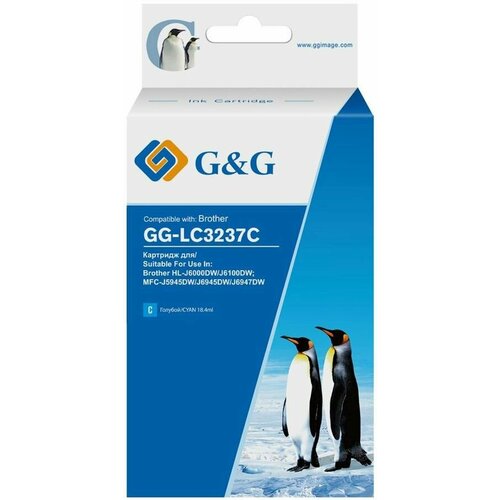 Картридж G&G GG-LC3237C голубой