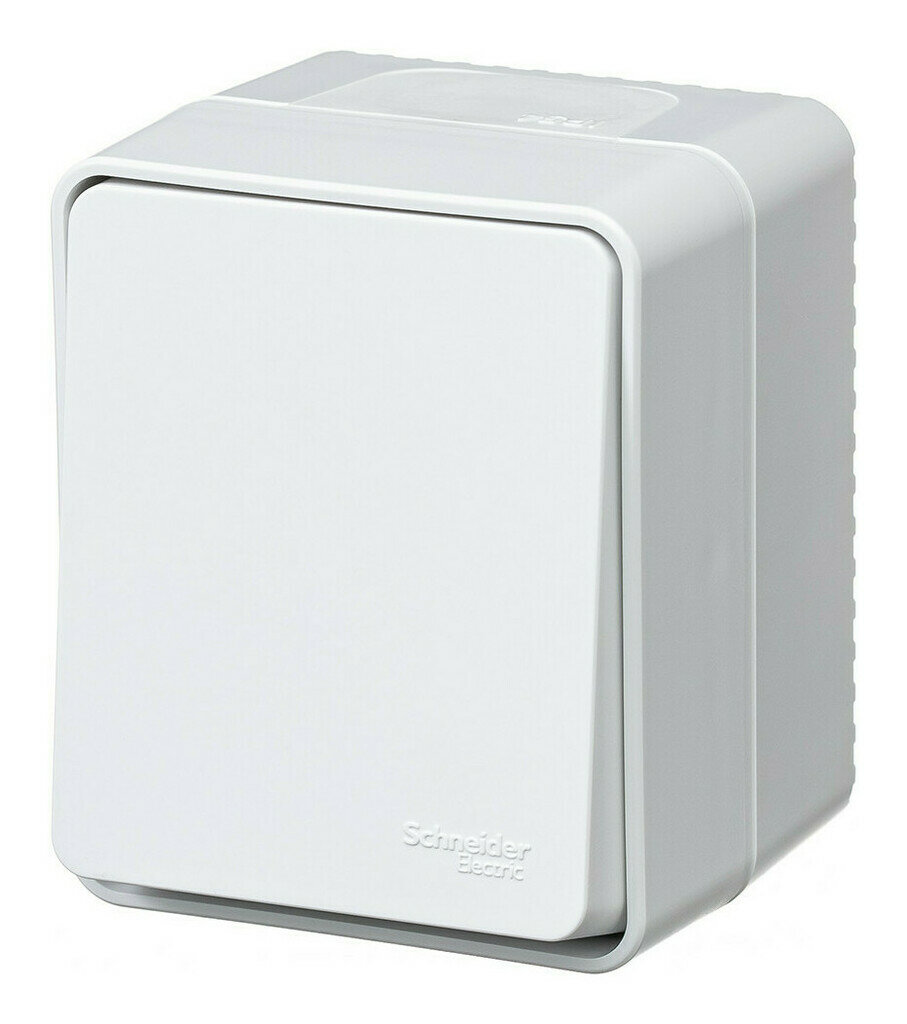 Systeme Electric AtlasDesign Profi54 Наруж Белый Выключатель кнопочный 1-клавишный 10 АХ ATN540115