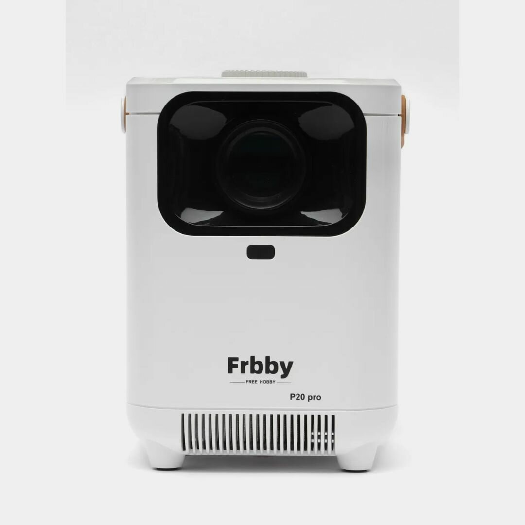 Умный мини проектор Frbby P20 pro белый портативный лазерный для фильмов Андройд / Android со ативом мультимедийный домашний кинотеатр с телефона /артфона