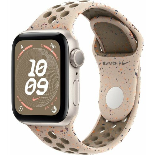 Apple Watch SE 2023 40 мм алюминий цвета сияющая звезда Desert Stone Nike Sport Band размер ML MRTQ3 3079000₽