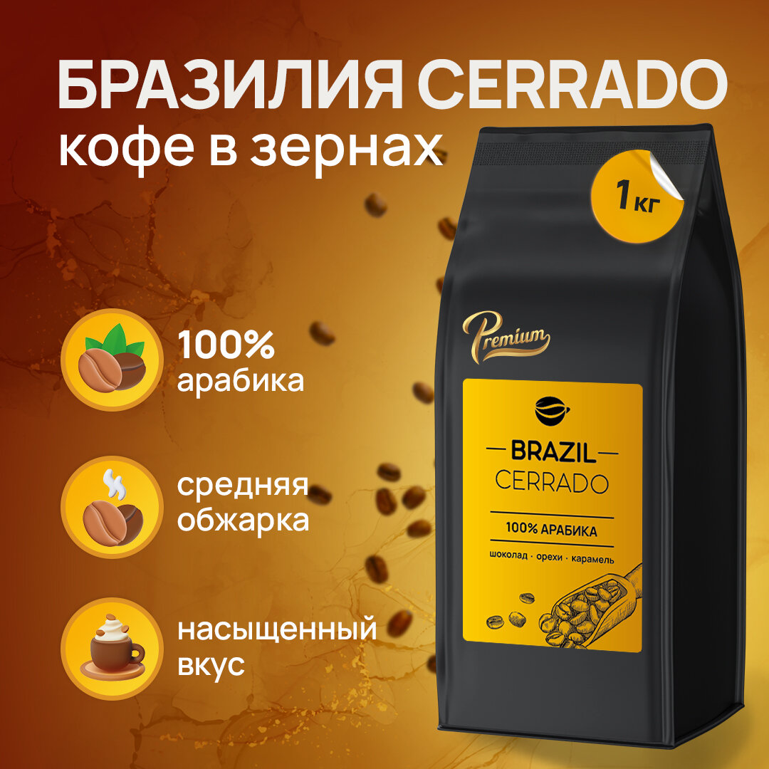 Кофе в зернах 1 кг Сварим-Заварим (Арабика Бразилия Серрадо)
