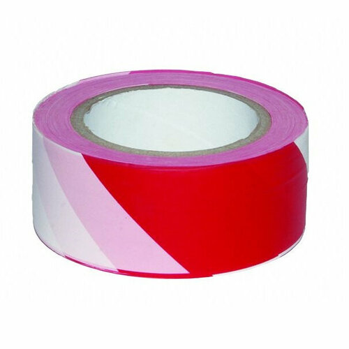 Лента оградительная STALER 50 мм 200 м бело-красная 522₽