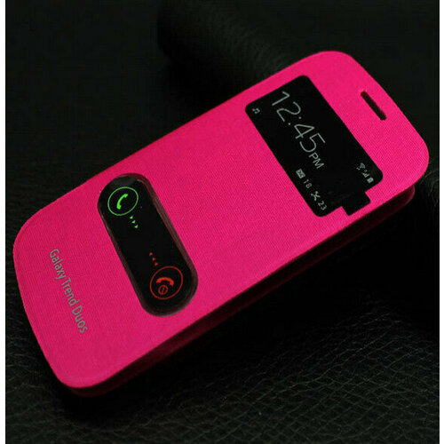 Чехол-книжка S View Cover для Galaxy Trend DUOS (GT-S7562) Розовый