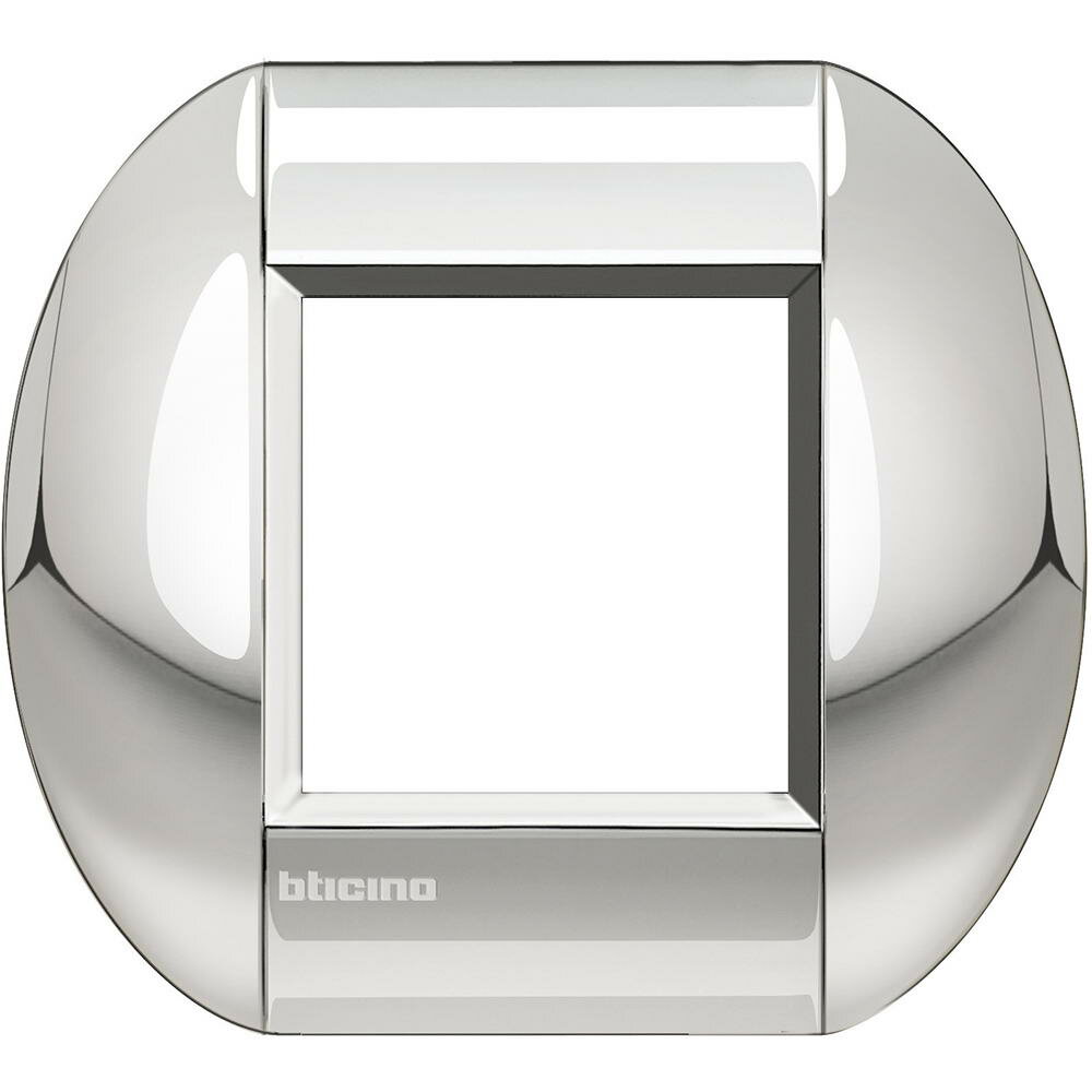 фото Bticino Серия Livinglight Рамка овальная, 1 пост, Хром. LNB4802CR