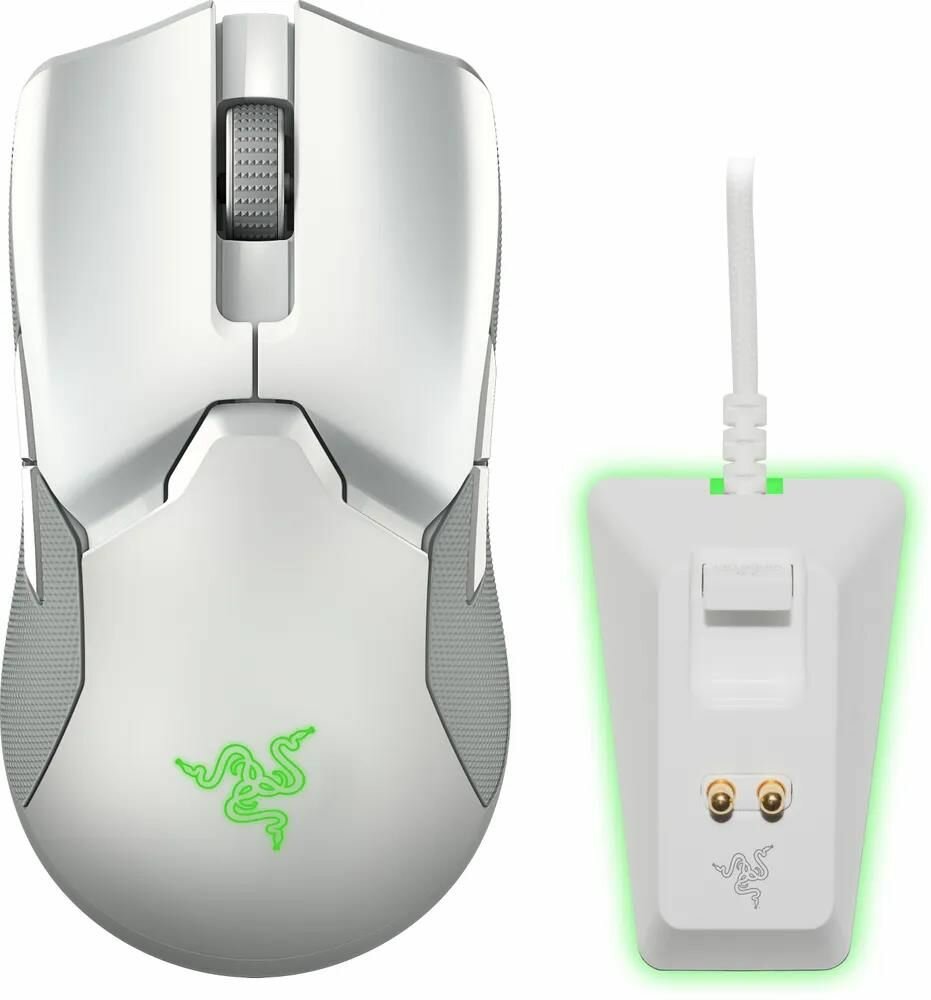 Беспроводная мышь Razer Viper Ultimate & Mouse Dock (белый)