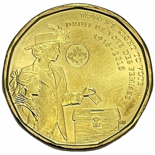 Канада 1 доллар 2016 г. (100 лет женскому избирательному праву) норвегия набор coins of norway 100 лет всеобщему избирательному праву 2013 г