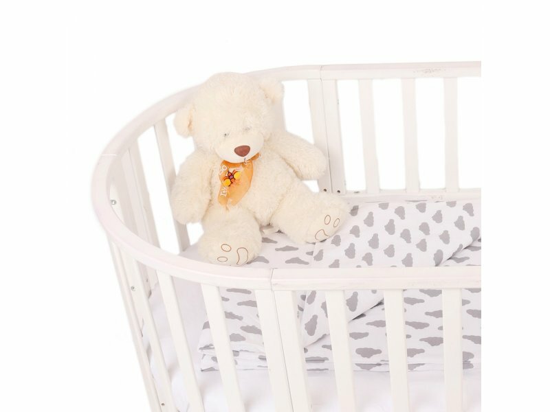 Комплект постельного белья Amarobaby Baby Boom, цвет: серый/белый - фото №10