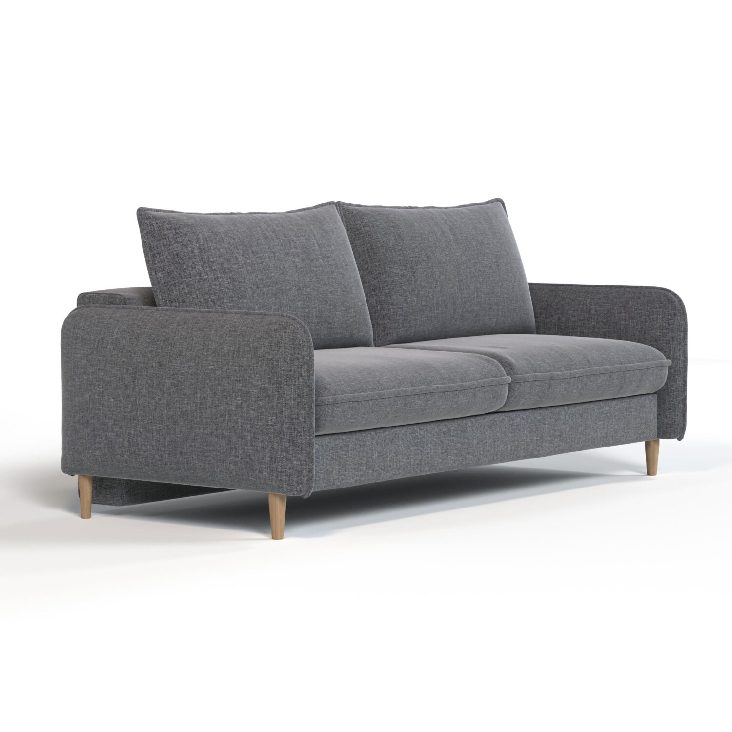 фото Диван прямой Мальта. Цвет Светло-серый.