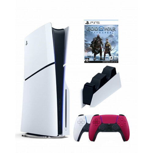 Приставка Sony Playstation 5 slim 1 Tb2-ой геймпадкрасныйзарядноеGod of War 8077400₽
