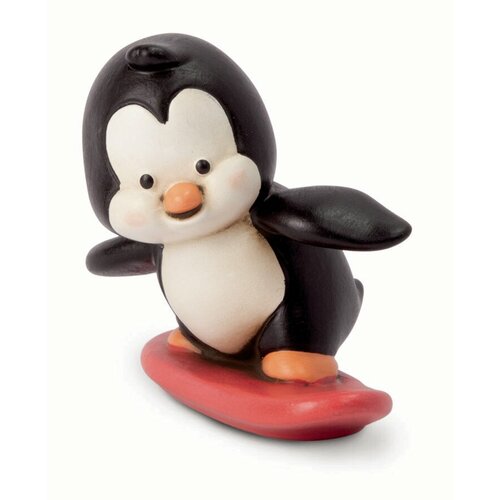 Фигурка керамическая пингвин серфингист Ping e Pong EGAN Италия 5150₽