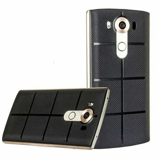 Умный чехол для LG V10 H961S с чипом NFC Quick Cover The Genuine Carbon Back Case черный