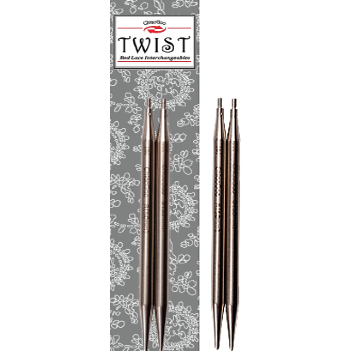 Спицы ChiaoGoo Twist (M) съемные металл 1,5 мм 13 см