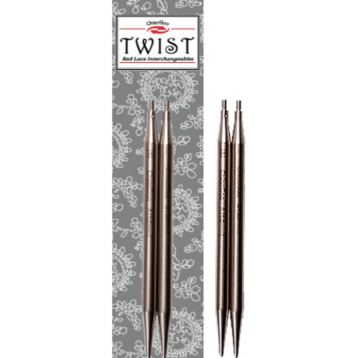 Спицы ChiaoGoo Twist (L) съемные металл 8 мм 8 см