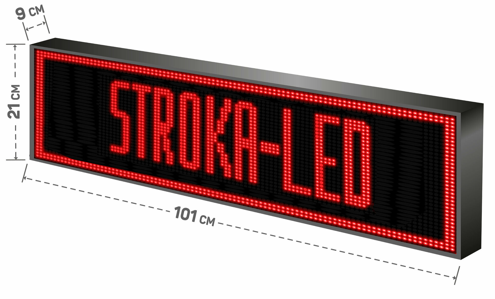 Бегущая строка Led рекламная вывеска/ панель/101х21