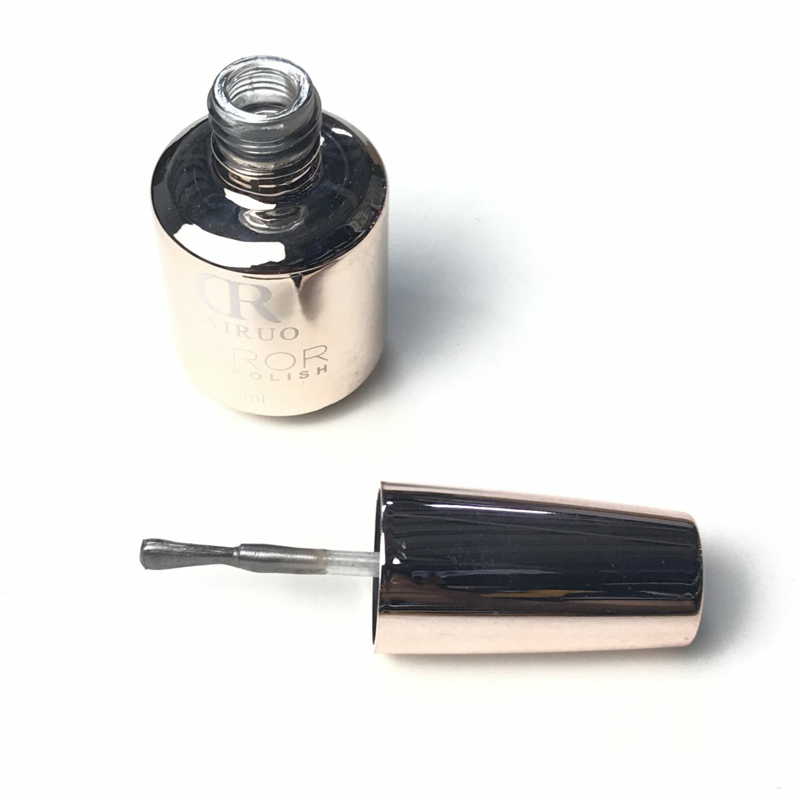 фото Лак для ногтей CR cairuo, цвет серебристый металл № 08, 20 мл, 1 шт