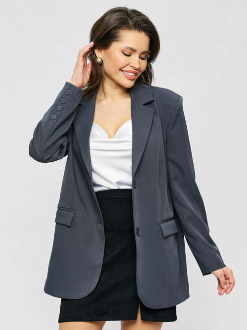 Пиджак , размер XS, серый