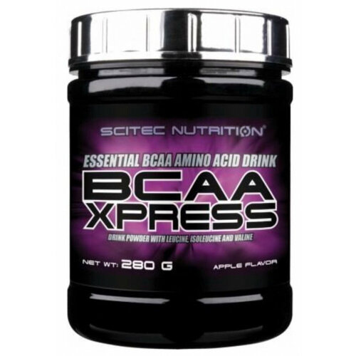 аминокислоты bcaa бцаа scitec nutrition g bcaa 250 капсул Аминокислоты BCAA (БЦАА), Scitec Nutrition, BCAA Xpress Flavored, 280 г, Яблоко