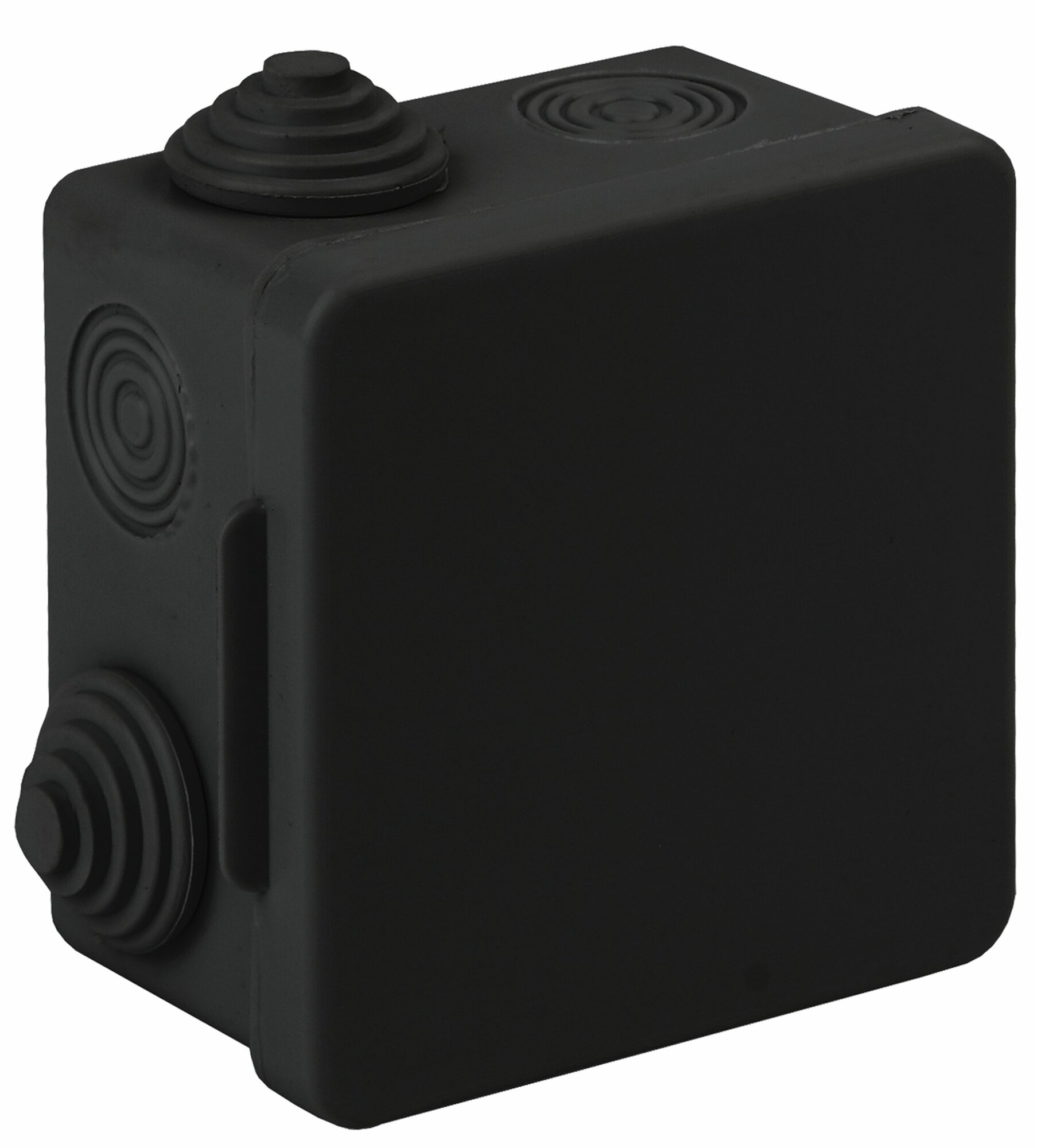 Коробка разветвительная о/у черная с 7 кабельными вводами KOR-80-80-50-7g-B 80х80х50 IP54 ЭРА