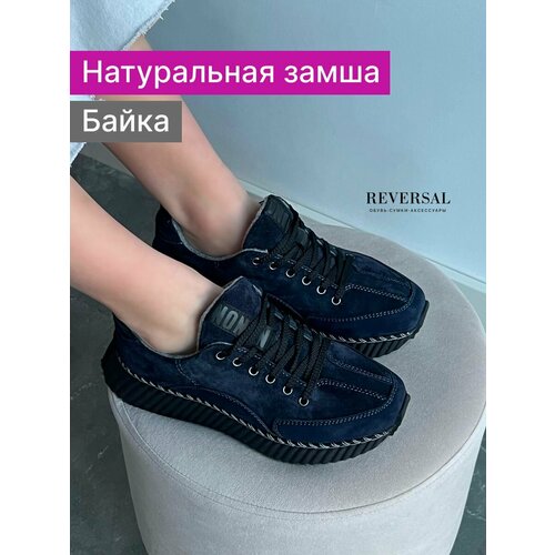 Кроссовки Reversal, полнота F, размер 38, черный, синий ботинки reversal полнота f размер 38 черный