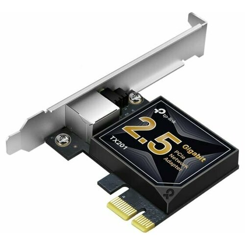 TP-Link сетевой адаптер TX201 черный, красный, серый