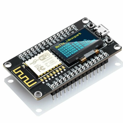 Плата разработки NodeMCU ESP8266 с OLED-дисплеем 0,96 дюйма TYPE-C