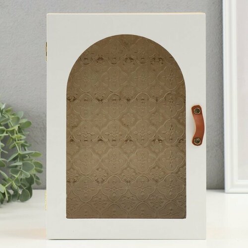 Ключница дерево 6 крючков Витражное окно 20х7х28 см 1999₽