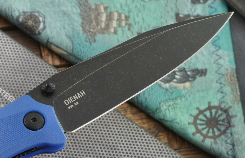 Складной нож Steel Will Gienah F53-23 (D2, Синяя G10, Blackwash)