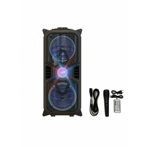 Беспроводная портативная колонка с микрофоном 1776 с регулируемой подсветкой музыкальная акустическая система 537000₽