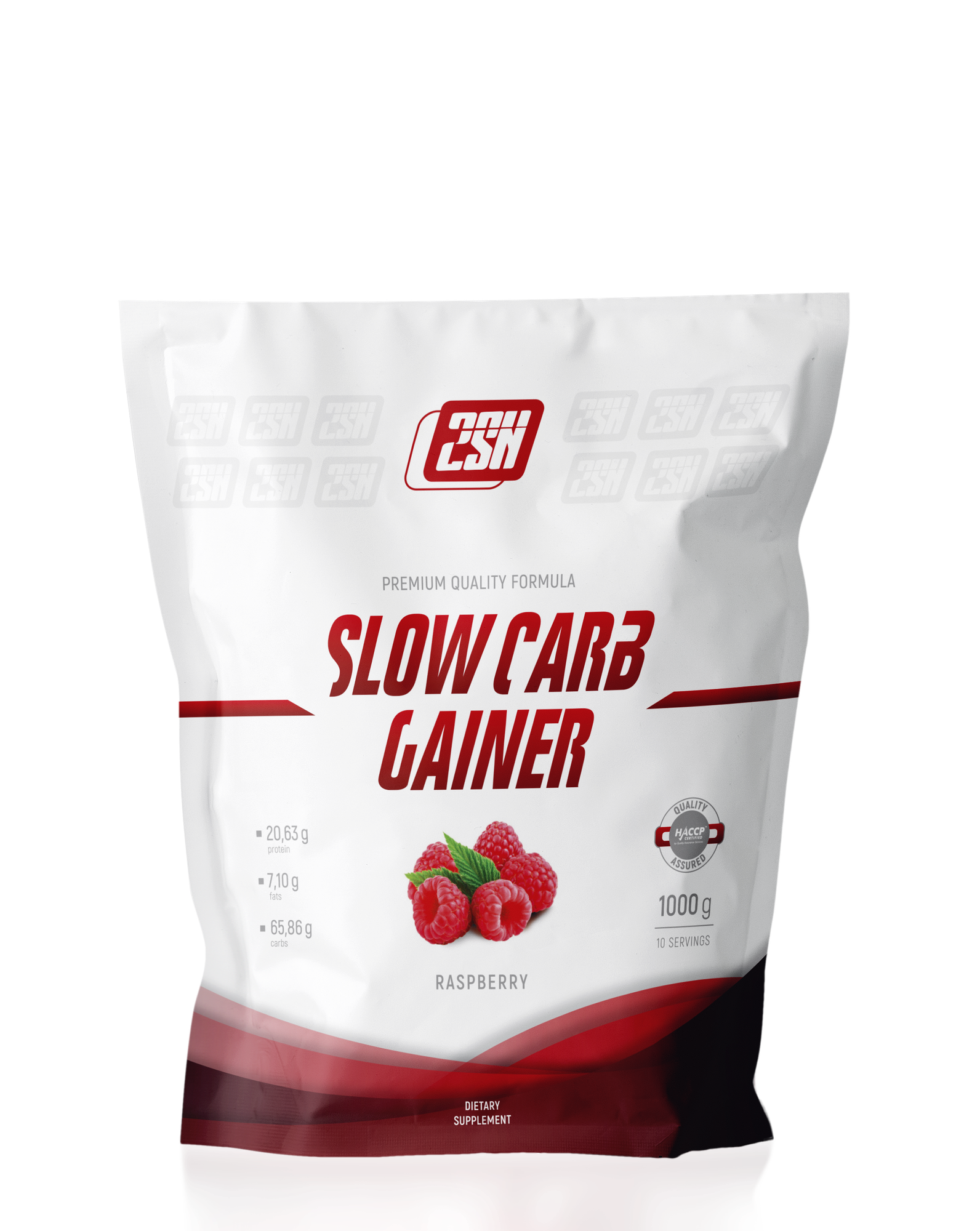 Гейнер 2SN Slow Carb Gainer 1000 г Малина