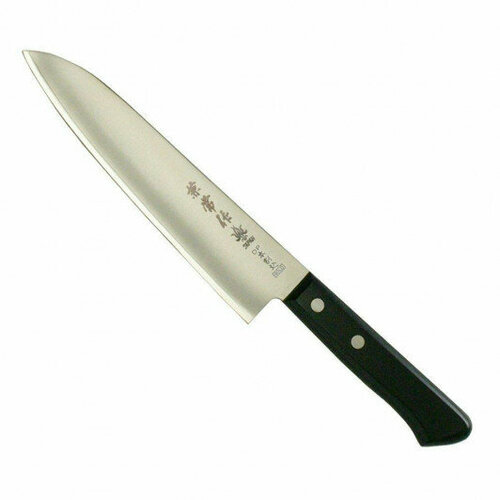 Нож кухонный Kengata 180мм, сталь VG-2/ SUS410, HRc59, рук. Black Plywood - KANETSUNE