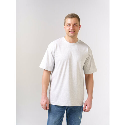 Футболка Modno.ru, размер 60, светло-серый меланж футболка мужская арт 20911 1 зеленый р 50