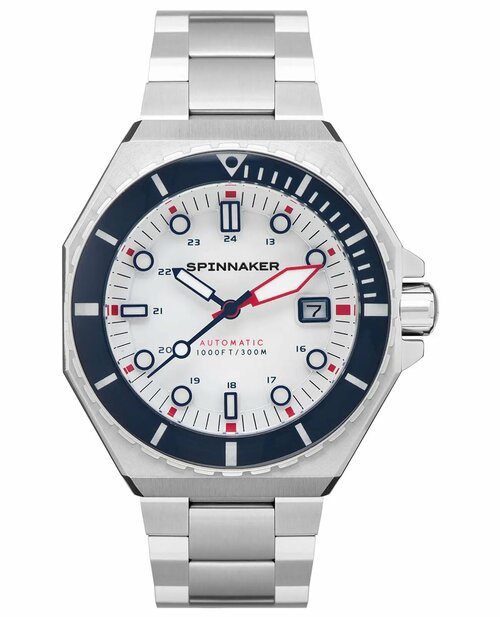 Наручные часы SPINNAKER SP-5081-HH, серебряный, белый