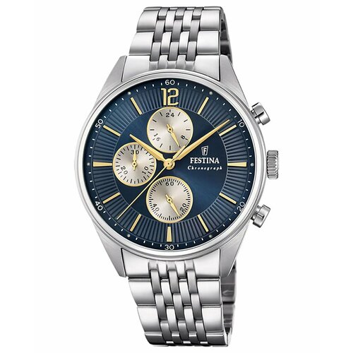 фото Наручные часы festina f20285/7, серебряный, синий